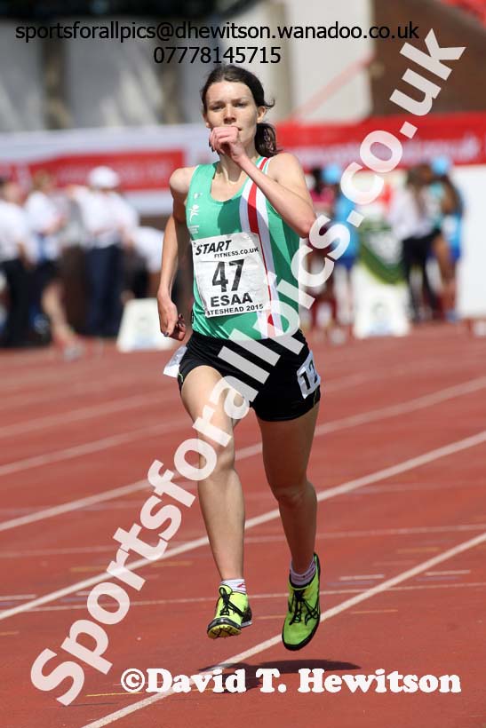 Senior girls 3000 metres, 2015 English Schools, Gateshead. Photo: David T. Hewitson/Sports for All Pics
